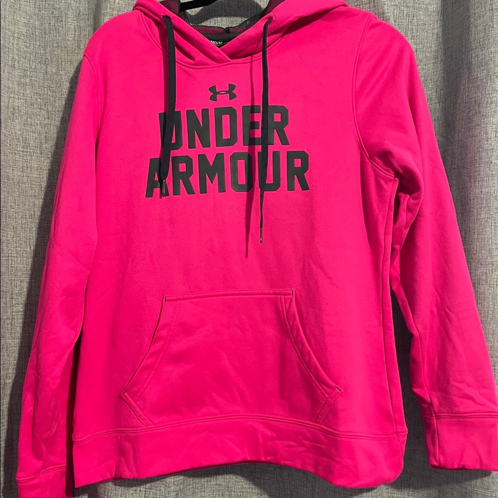 Like new underarmour hoodie hot pink